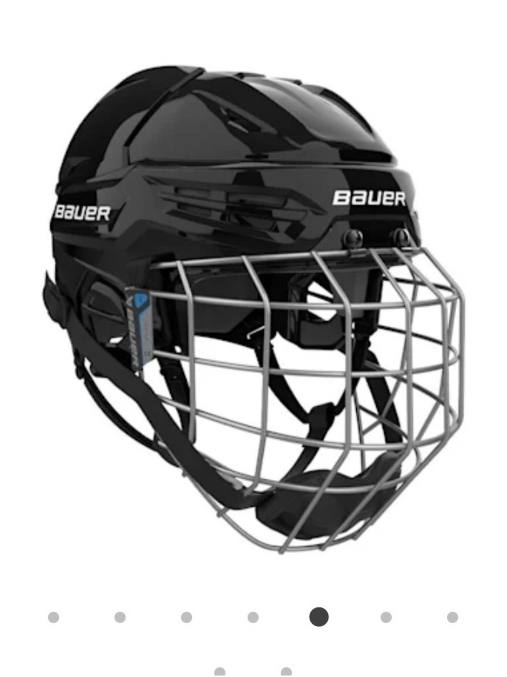 Bauer Re-Akt 55 combo hockey helmet. Youth size large.